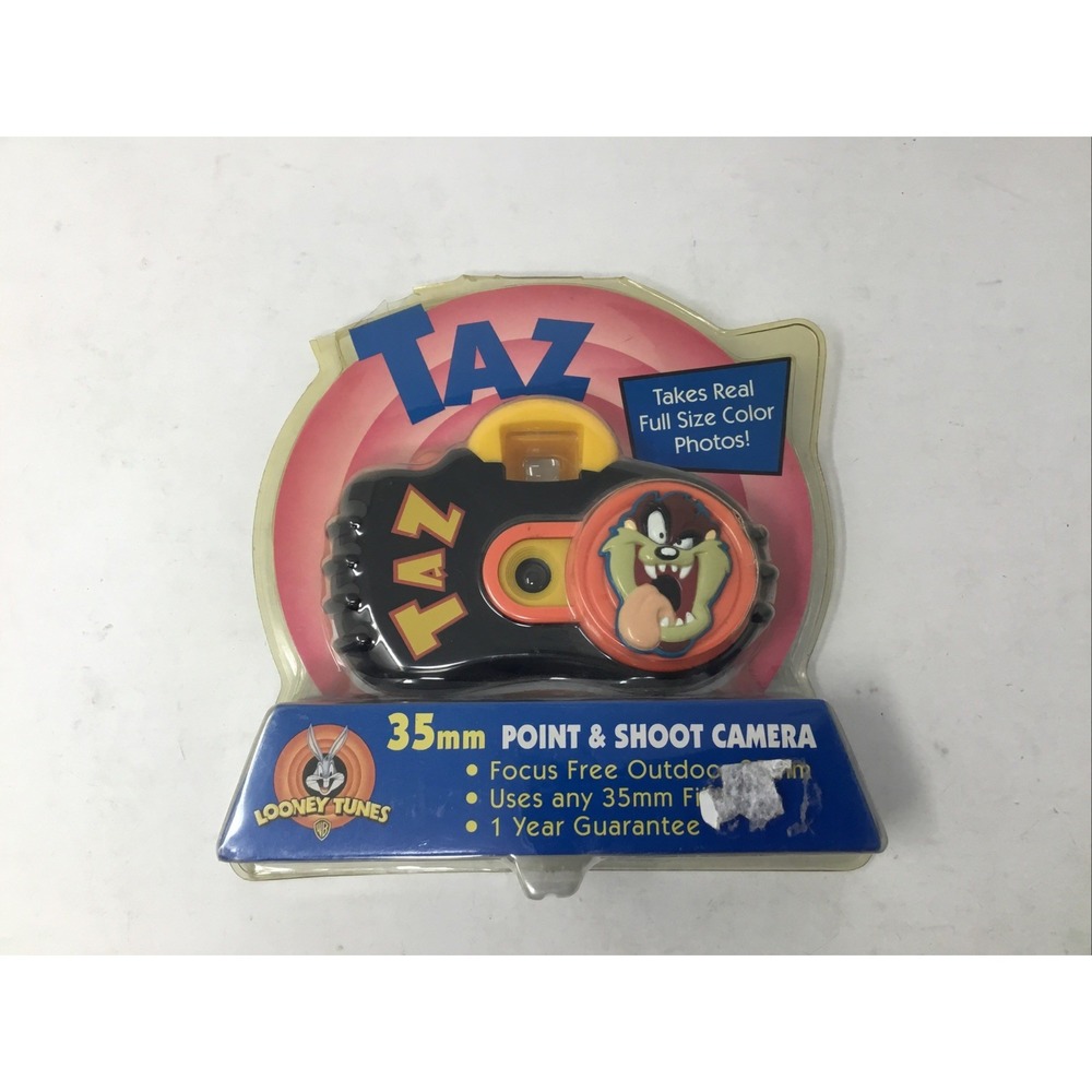 VTG 1999 Looney Tunes Taz 35mm Point Shoot Camera Damaged Packaging Looney Tunes